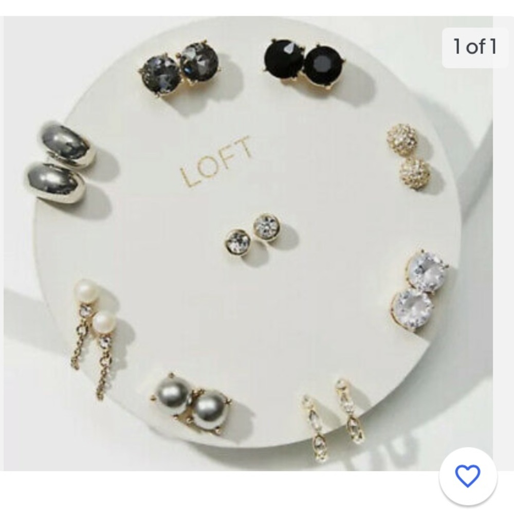 NWT Loft Frosted Mega Set Earrings